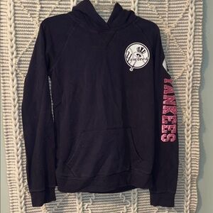 Victoria's Secret Navy and Pink Yankees Hoodie